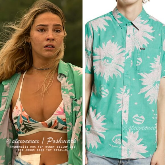 NWT Volcom x OBX Wintergreen Your BF’s Shirt ALT ASO Sarah Cameron - Picture 1 of 13